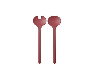 Mepal - Salad server set 2-piece Silueta - Dishwasher resistant - Salad couverts - Salad fork and spoon - Vivid mauve