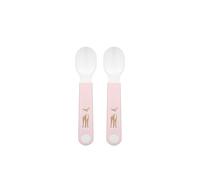 Mepal Self-Feeding Spoon Mio Little Dutch, Baby Practice Spoon, Baby Utensil for Independent Eating, Dishwasher Safe & BPA-Free, Set of 2, Fairy Garden
