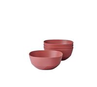 Mepal - Serving bowl 4 pieces Silueta - Dishwasher & microwave resistant - Salad bowl - Tapas bowls - Tableware - 750 ml - Vivid mauve