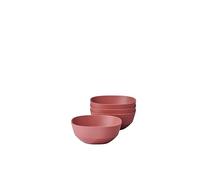 Mepal - Serving bowl 4 pieces Silueta - Dishwasher & microwave resistant - Salad bowl - Tapas bowls - Tableware - 250 ml - Vivid mauve