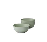 Mepal - Serving bowl 4 pieces Silueta - Dishwasher & microwave resistant - Salad bowl - Tapas bowls - Tableware - 750 ml - Nordic sage