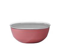 Mepal - Serving Bowl with lid Silueta - Dishwasher & Microwave Resistant - Salad Bowl - Tapas Bowls - Tableware - 5000 ml - Vivid Mauve