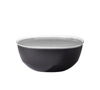 Mepal - Serving Bowl with lid Silueta - Dishwasher & Microwave Resistant - Salad Bowl - Tapas Bowls - Tableware - 5000 ml - Nordic Black