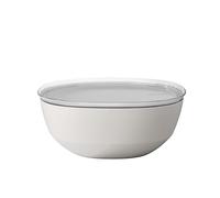 Mepal - Serving Bowl with lid Silueta - Dishwasher & Microwave Resistant - Salad Bowl - Tapas Bowls - Tableware - 5000 ml - Nordic White
