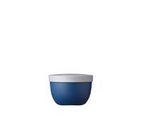 Mepal - Snackpot Ellipse - Food Container for Storing and Transporting Snacks - Suitable for Freezer, Microwave & Dishwasher - 350 ml - Nordic Denim