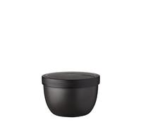 Mepal - Snackpot Ellipse - Food Container for Storing and Transporting Snacks - Suitable for Freezer, Microwave & Dishwasher - 350 ml - Nordic Black