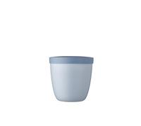 Mepal - Snackpot Ellipse - Food Container for Storing and Transporting Snacks - Suitable for Freezer, Microwave & Dishwasher - 500 ml - Nordic Blue