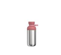 Mepal - Stainless steel water bottle Vita - Two openings for extra drinking convenience - Leakproof and Dishwasher safe - Neutral in Taste - Metal Water Bottle - 500 ml - Vivid mauve