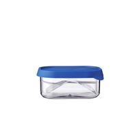 Mepal Take a Break Fruit Box - 250 ml To Go Container With Small Fork - Fits Ideally in Lunch Box - Vivid Blue