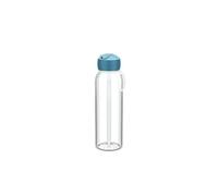 Mepal - Water Bottle Flip-Up Campus - Leak Proof Water Bottle for School & On The Go - Transparent Drinking Bottle - Dishwasher Safe & BPA-free - 500 ml - Cool blue