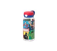 Mepal - Water bottle with hinged lid Campus - Lid pops open at the touch of a button - Children's drinking bottle suitable for carbonated drinks - Leak-proof and dishwasher safe - 600 ml - Avengers
