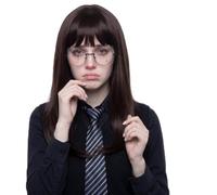 Mepase 3 Pcs Halloween Wizard Costume for Adults Include Flat Bangs Wigs Black Glasses Witch Tie Women Accessories for Halloween and Dress up Apparel