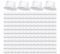 Mepase Bucket Hat Bulk, Cotton Summer Cap Summer Solid Color Beach Getaway Fisherman's Hat for Women Men, White, S