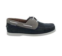Mephisto Boating Nubuck Leather Boat Shoe Deep Blue Spinnaker Collection Width G, Blue Tones, 10.5 UK