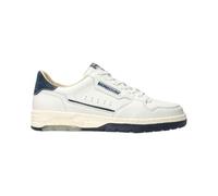 Mephisto Marius Low Shoe 1330/3669, White Smooth Leather with Nubuck Elements in Blue, Interchangeable Bed, Air Bag System White, White, 10.5 UK