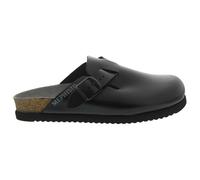 Mephisto Nathan Leather Men's Hook and Loop Sandals - Black - Size:UK 7.5