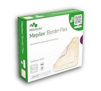Mepilex Border Flex 7.5 x 7.5 cm Self-Adhesive Soft Silicone Foam Dressing, Sterile Dressing, Pack of 5