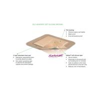 Mepilex Border Lite Dressings 7.5cm x 7.5cm Adhesive Soft Silicone Foam - 5