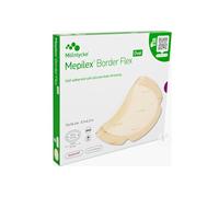 Mepilex Mölnlycke Border Flex Oval Flexible Dressings, 13 x 16 cm, Abdominal Positioning, Safetac Technology, Pack of 5, REF583300