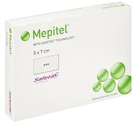 Mepitel 99XX0268 Wound Contact Layer Silicone Dressing, 5cm x 7cm, Pack of 5