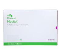 Mepitel ME291000 Soft Silicone Wound Contact Layer with Safetac Technology, 12 cm Width, 15 cm Length (Pack of 5)