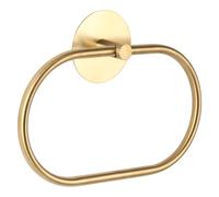 Meplait Towel Ring, Self Adhesive Bathroom Towel Holder Stainless Steel Hand Towel Holder Wall Mounted Towel holder for Bath Accessories (Gold)