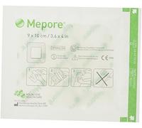Mepore 670900 Dressing Adhesive, Island, Non Woven Fabric, Semi-Permeable Backing, Sterile, 9 cm x 10 cm (Pack of 50)