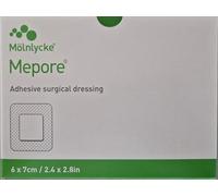 Mepore 670800 Dressing Adhesive, Island, Non Woven Fabric, Semi-Permeable Backing, Sterile, 6 cm x 7 cm (Pack of 60)