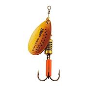 Mepps Aglia Fluoro Lure - Brown/Gold Size 3