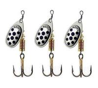 Mepps Aglia Special Trout Fishing Spinner, ARGENT POINTS NOIRS PAR 3, 3