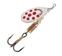Mepps Aglia Special Trout Fishing Spinner, ARGENT POINTS ROUGES X1, 3