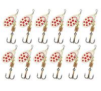 Mepp's Aglia Spoons - 3pcs, Gold, Metal, Spear Point, Trout, Fishing Lure