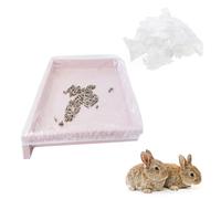 Meprotal 30PCS Disposable Rabbit Cage Liner Plastic Bunny Cage Liner Bag Universal Toilet Film for Bunny Hamster Chinchilla Ferret Hedgehog Guinea Pig Cage Small Animals Litter Pan