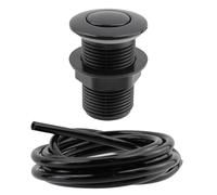 Meprotal Air Activated Switch Button with 1.5m/5ft Air Hose for Sink Top Garbage Disposal Part for Kitchen Bathroom Chrome