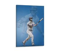 MEQKTQIMA Sports Art Realistic LA Baseball Player Decorative Painting Canvas Wall Posters And Modern Family Bedroom Decor 08x12inch(20x30cm)