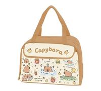 Mequou Capybara Lunch Bag, Cute Lunch Tote, 29x23.5x15.5cm Capybara Leak Proof Pack Portable Holder with Heat Preservation Function-Keep Food Fresh, for School Work Beach Kids Picnic Travel
