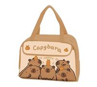 Mequou Capybara Lunch Bag, Cute Lunch Tote, 29x23.5x15.5cm Capybara Leak Proof Pack Portable Holder with Heat Preservation Function-Keep Food Fresh, for School Work Beach Kids Picnic Travel