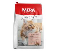 MERA Finest Fit Sterilised Dry Cat Food for Sterilised or Castered Cats, Dry Food Made of Fresh Poultry and Rice, Low-Fat Food without Sugar 1.5 kg