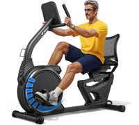 MERACH Adaptive Resistance Recumbent Exercise Bike for Home