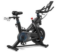 MERACH Heavy Duty Magnetic Exercise Bike with 22 lb Flywheel, 50% Improved Training Efficiency, Ultra-Quiet Design, Shock-Absorbing Extra Large Cushion, Indoor Bike with Exclusive App, Up to 350 lb