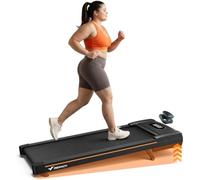 MERACH Heavy Duty Walking Pad Treadmill - 10% Auto Incline, Bluetooth Speaker, 3.0HP Super Quiet Brushless Motor, 350lbs Capacity, Under Desk Treadmills with LED Display & Shock-Absorbing Running Belt