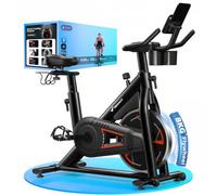 MERACH Magnetic Exercise Bike, Smart Training System, Reinforced H-Frame & 8kg Flywheel for Greater Stability & Smoother Riding, Up to 150kg Capacity - Performance Series