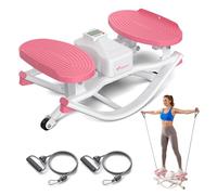 Merach Rock Stepper for Home,Lateral U-shaped Stepper with Resistance Bands for Full-Body Workout,Low-Impact Side to Side Rocking Steppers for Legs/Glutes/Abs,150KG Max Load, No Assembly