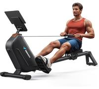 MERACH Rowing Machine for Home Gym, Upgraded Powerful Magnetic Rower with Enhanced Resistance System and 130 cm Extended Rail, Ideal for High Resistance Rowing(R15 Pro - Electric Adjust)