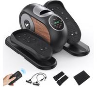 MERACH under desk electric trainer, suitable for seniors, 12 adjustable speeds, quiet and portable, seated pedal exerciser, remote control, non-slip pad