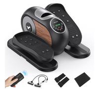 MERACH Under Desk Elliptical Machine for Home, Electric Elliptical Machine for Seniors with 12 Adjustable Speed, Quiet & Portable Seated Pedal Exerciser with Remote Control & Non-Slip Pad