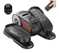 MERACH Under Desk Elliptical Machine, Leg Exerciser While Sitting for Seniors with Remote Control & 12-Speeds, Quiet Portable Electric Seated Pedal Exerciser Machine for Home Office (Classic)