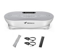 MERACH Vibration Plate for Weight Loss and Shaping, Vibration Plate Exercise Machine with Enhanced Vibration Frequency，99 Speed Levels, Built-in Bluetooth Speaker, LED Touchscreen (White)