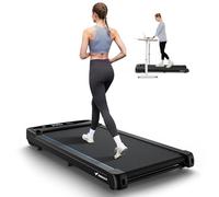 MERACH Walking Pad Treadmill for Home, 1-6km/h Under Desk Treadmill, Walking Treadmills 3 in 1 for Home/Office, 265LBS Capacity, 2.75HP Portable Treadmills with Magnetic Remote Control, LED Display