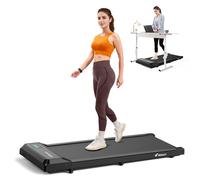 MERACH Walking Pad Under Desk Treadmill - Portable One-Piece Molded Design, 265LBS Capacity, 2.5HP Quiet Motor, App & LED Display
